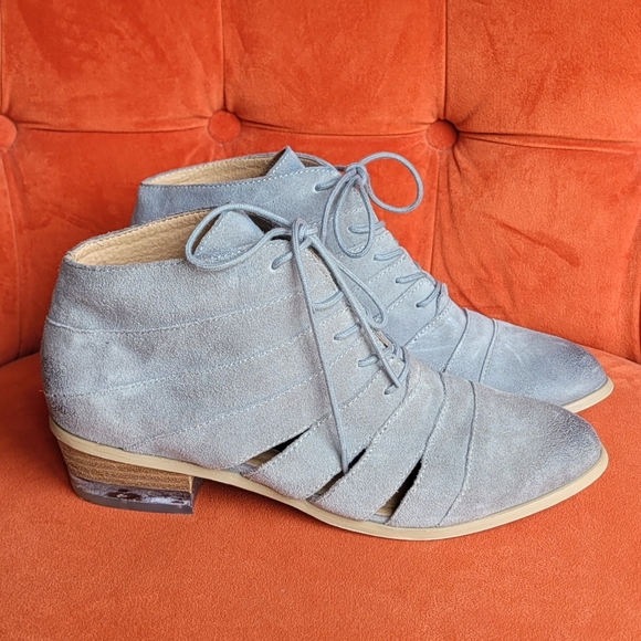 Kensie Aura Leather Ankle Boot Women Size 8m - Picture 2 of 12